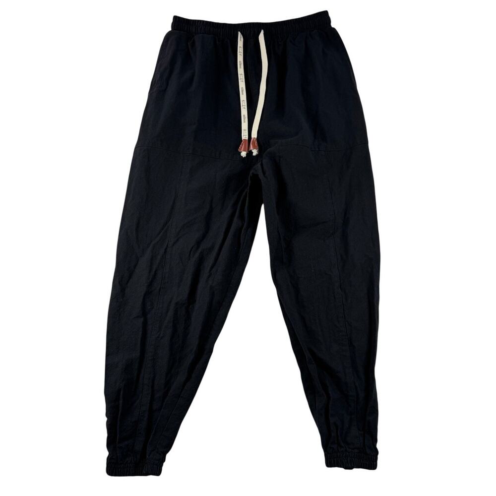 Kidoriman Harem Mens Pants S Black Cotton Streetwear Lounge Japanese Athleisure